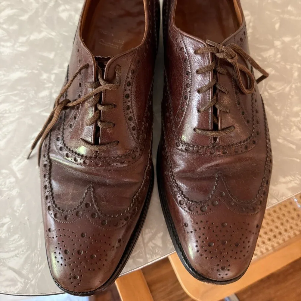 churchs wingtip brown 9M eclectic grandpa blokecore attorney shoes